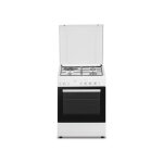 Continental edison - cuisiniere mixte cecm60fcw - 3 feux gaz + 1 �lectrique - l59, 8 x p61 xh83 cm - ...