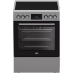 Cuisini�re vitroc�ramique 66l 4 feux inox - beko - fbe67310gx