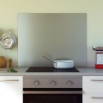 Cuisissimo - cr�dence cuisine fond de hotte inox - l 80 x h 50 cm