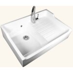 Cuisissimo - vier timbre d'office cramique blanc gabin 1 bac 1 gouttoir