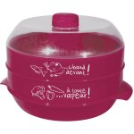 Cuit - vapeur � 2 �tages sp�cial micro - ondes 2. 4l fuschia