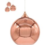 Cuivre miroir lustre boule en verre c�ble r�glable luminaire suspension en globe chrome abat - jour d'�clairag ...
