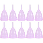 Cup menstruel 10pcs rechargeable coupe hygienique feminine silicone rose