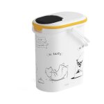 Conteneur de nourriture le diner est servi - 4 kg - 10 l - blanc et noir - pour chien - curver