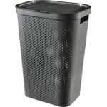 Curver infinity recycled dots panier � linge gris 60l