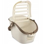 Curver panier de transport, ivoire, pet rattan, 53, 3x38, 7x33, 3 cm