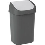 Curver - poubelle 25l mistral swing gris anthracite
