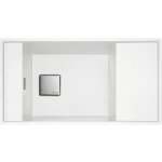 Franke - cuve fresno fragranit fng 111 - 86 blanc artic - bonde automatique - 860 x 458 x 195 mm