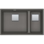 Franke - cuve kubus 2. 0 fragranit kng 120 - stone - manuel - 760 x 460 x 200 mm (sous - meuble 80 cm) ...