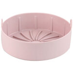 Cuvette silicone r�utilisable pour friteuse � air chaud, compatible panier, nettoyage facile.