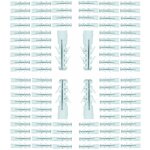 Cyclingcolors - 100x cheville � expansion classique universelle pour mat�riaux solides en nylon pa6 sans ...