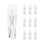 Cyclingcolors - 10x ampoule 12v 1, 2w t5 wedge transparent w2x4. 6d �clairage lumi�re universel bricolage ...