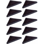 Cyclingcolors - 10x patin de coin de meuble triangulaire en plastique marron fonc� banquette clic clac ...