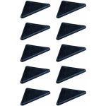 Cyclingcolors - 10x patin de coin de meuble triangulaire en plastique noir canap� banquette clic clac ...