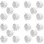 Cyclingcolors - 20x cache �crou blanc m12 x hex 19mm capuchon protection bouchon plastique