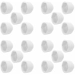 Cyclingcolors - 20x cache �crou blanc m5 x hex 8mm capuchon protection bouchon plastique
