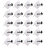 Cyclingcolors - 20x taquet de renfort plastique transparent � vis etag�re meuble tiroir cale support ...