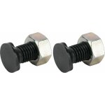 Cyclingcolors - 2x boulon de charrue t�te plate frais�e avec 2 ergots ovales avec �crou en acier fixation ...