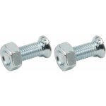 Cyclingcolors - 2x boulon de charrue t�te plate frais�e avec 2 ergots ovales avec �crou en acier fixation ...