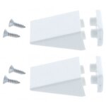 2x but�e d'arr�t de volet roulant triangulaire 40mm avec contreplaque et vis store fen�tre equerre enroulement ...