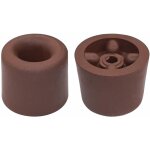 Cyclingcolors - 2x butoir de porte but�e tampon sol � visser en caoutchouc protection mur, marron brun ...