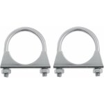 Cyclingcolors - 2x collier pot �chappement universel 38mm tracteur 2 vis tuyau tube acier fixation support ...