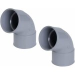 Cyclingcolors - 2x coude pvc 67�30 femelle femelle diam�tre 40mm pvc raccord connecteur tube tuyau plomberie ...