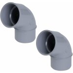 Cyclingcolors - 2x coude pvc 67�30 m�le femelle diam�tre 50mm pvc raccord connecteur tube tuyau plomberie ...