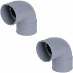Cyclingcolors - 2x coude pvc 8730 femelle femelle diamtre 40mm pvc raccord connecteur tube tuyau plomberie ...