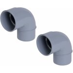 Cyclingcolors - 2x coude pvc 8730 mle femelle diamtre 50mm pvc raccord connecteur tube tuyau plomberie ...