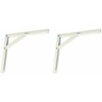 Cyclingcolors - 2x equerre pliante longueur d'�paule 300mm en acier support �tag�re table bar console ...