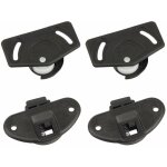 Cyclingcolors - 2x garniture compl�te pour porte coulissante monture et guide en plastique rail fourniture ...