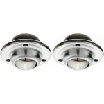 Cyclingcolors - 2x roulette � bille avec plaque � encastrer et visser pour meuble anti rayure universelle ...