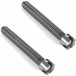 Cyclingcolors - 2x vis de lit t�te en croix en acier brut diam�tre 8mm x 60mm pas 150mm vis filetage ...