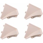 Cyclingcolors - 4x connecteur angle int�rieur rentrant jonction d'angle 90� pour profil d�coratif plinthe ...