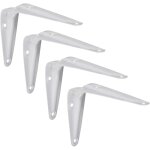 Cyclingcolors - 4x equerre console rigide en acier pour �tag�re � visser meuble support renfort mural ...
