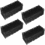4x mousse de filtration au charbon actif pour filtre aquarium pompe compatible avec tetra cf 400 / 600 ...