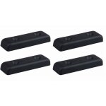 Cyclingcolors - 4x patin glisseur rectangulaire � visser 100 x 30 x 15mm en plastique noir pied meuble ...
