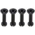 Cyclingcolors - 4x pied de meuble r�glable complet v�rin hauteur h = 150mm rond plastique plinthe cuisine ...
