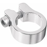 Cyclingcolors - collier de serrage de tige de selle argent v�lo attache aluminium sur cadre, diam�tre ...