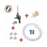 Cyclingcolors - kit essence universel : robinet m10 x 100 coud� mbk 51 + durite + filtre + collier mobylette ...