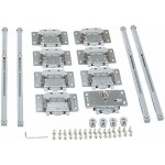 Cyclingcolors - kit pour portes coulissantes 2 vantaux avec amortisseurs 40kg (sans rail) galet chariot ...