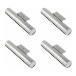 Cyclingcolors ? pieds de meuble non ajustables en m�tal chrome brillant ? lot de 4 ? longueur 160mm, ...