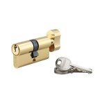 Cylindre � bouton �conomique - d�cor : laiton - version : s'entrouvrant thirard