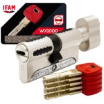 Cylindre � bouton s�rie wx1000 - ifam argent n / a 30 mm 30 mm nickel� cylindre bouton