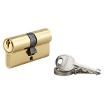 Cylindre double �conomique - d�cor : laiton - dimensions : 30 x 30 mm - version : s'entrouvrant thirard ...