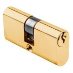 Cylindre ovale � profil europ�en r13, 5 27x27 mm en laiton (comprend 3 cl�s dentel�es)