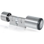 Cylindre de porte lectronique  bouton 30 x 30 mm rfid mifare serrure avec carte et badge taille - 2 ...