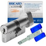 Cylindre serrure 30x30 mm à bouton acier renforcé 3 clés chifral s2 bricard Cylindre serrure 30x30 mm à bouton acier renforcé 3 clés chifral s2 bricard
