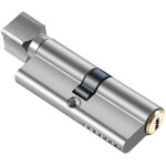 Cylindre de serrure � cylindre d�cal� de 70 mm, 3 boutons, antivol, en laiton ab, pour porte de s�curit� ...